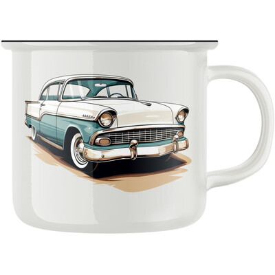 Keramický retro hrnek "Retro auto"