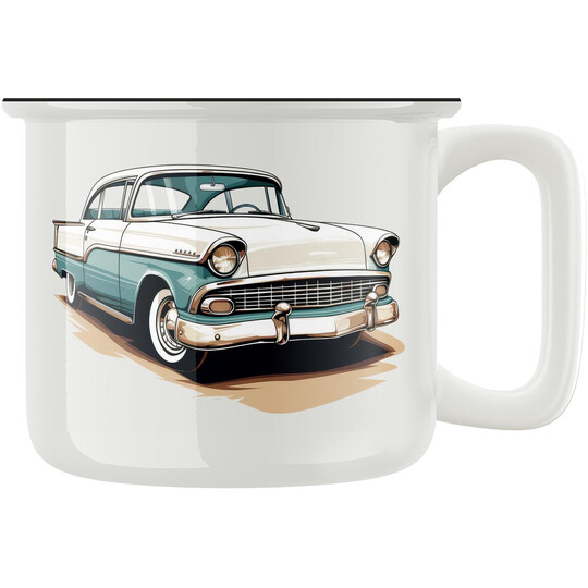Keramický retro hrnek "Retro auto"