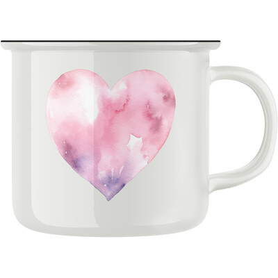 Keramický retro hrnek "Srdce"