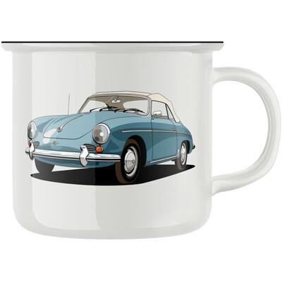 Keramický retro hrnek "Starý automobil"