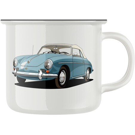 Keramický retro hrnek "Starý automobil"