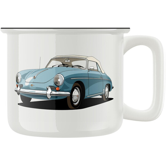 Keramický retro hrnek "Starý automobil"