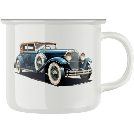 Keramický retro hrnek "Starý automobil"