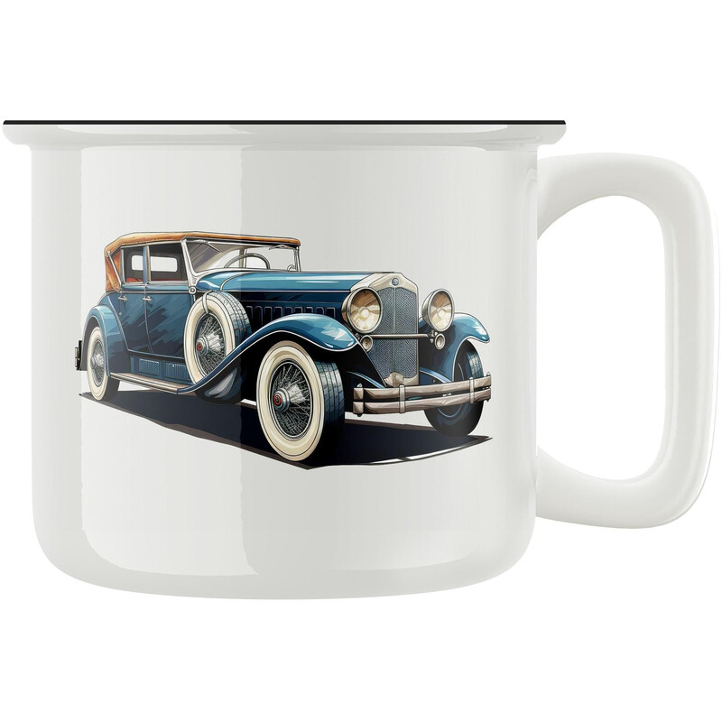 Keramický retro hrnek "Starý automobil"