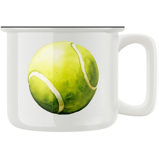 Keramický retro hrnek "Tenisový míček"