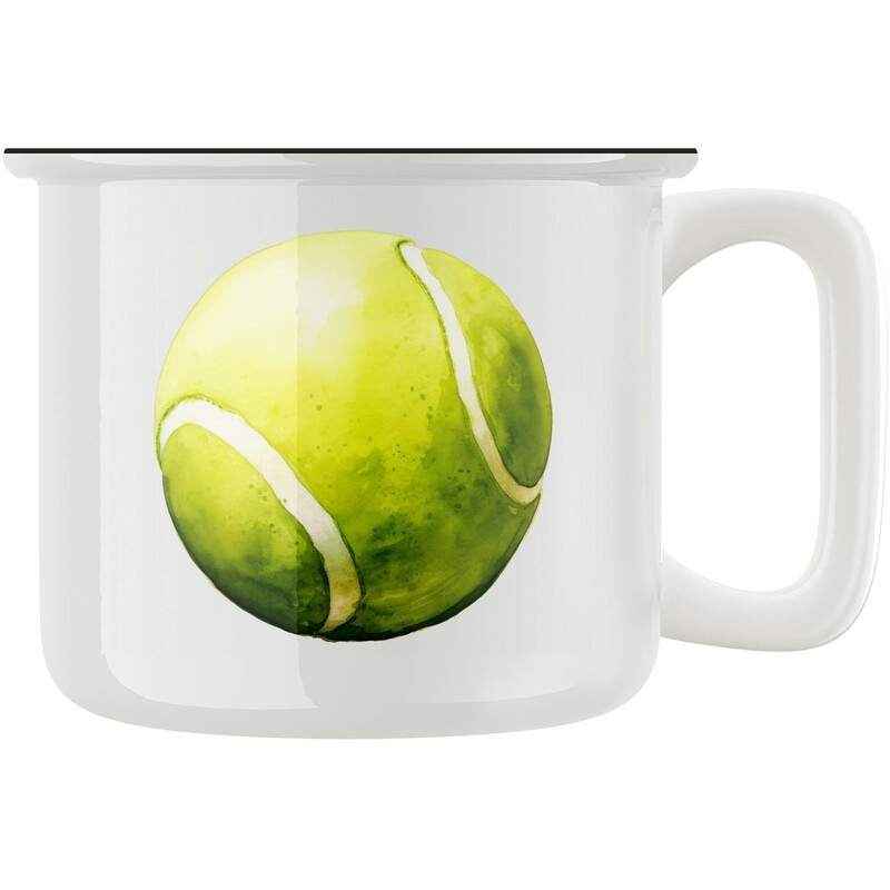 Keramický retro hrnek "Tenisový míček"