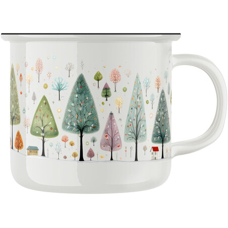 Keramický retro hrnek "Vánoční čas"