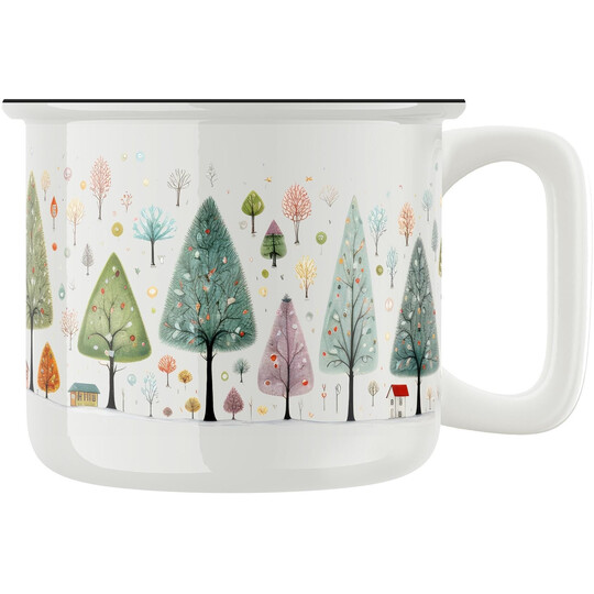 Keramický retro hrnek "Vánoční čas"