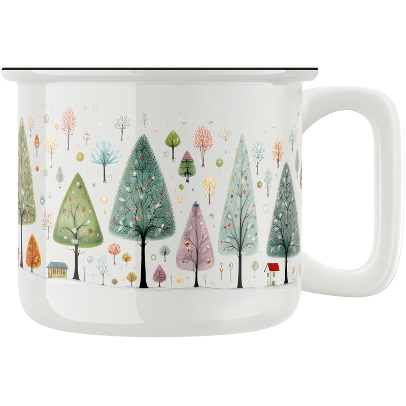 Keramický retro hrnek "Vánoční čas"