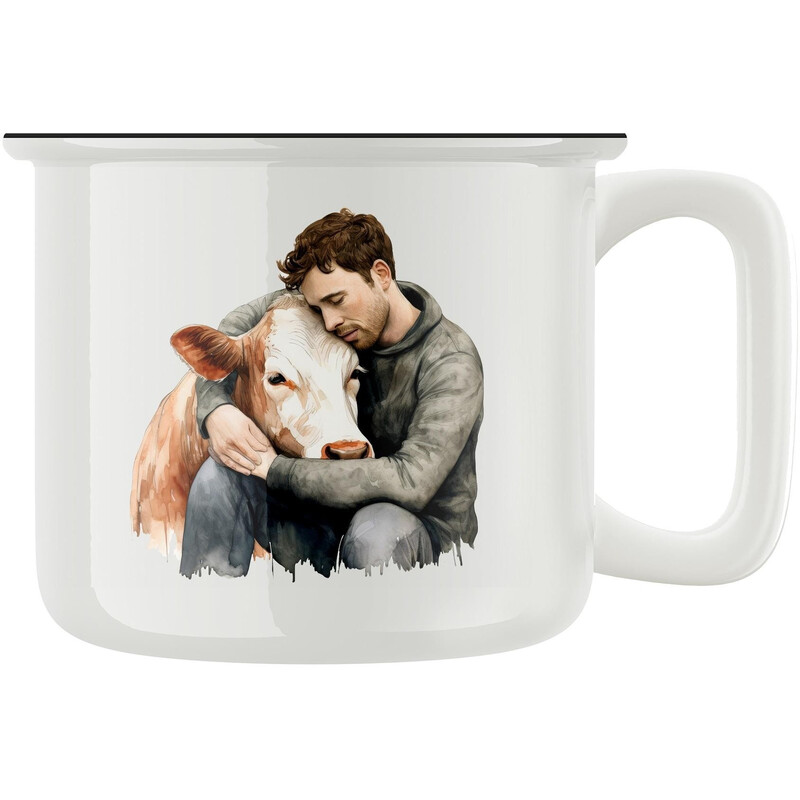 Keramický retro hrnek "Veganský hrnek"