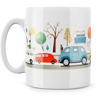 Hrnek "Auto naivní umění"