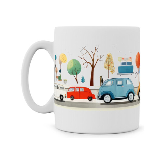 Hrnek "Auto naivní umění"