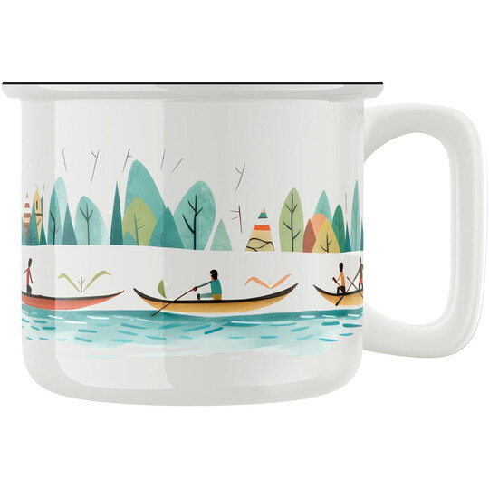 Keramický retro hrnek "Vodácký hrnek"