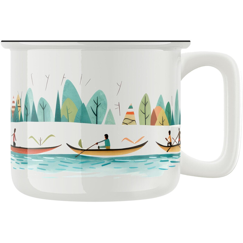 Keramický retro hrnek "Vodácký hrnek"