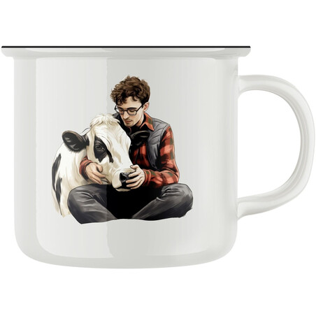 Keramický retro hrnek "Zvíře je kámoš"