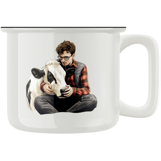 Keramický retro hrnek "Zvíře je kámoš"