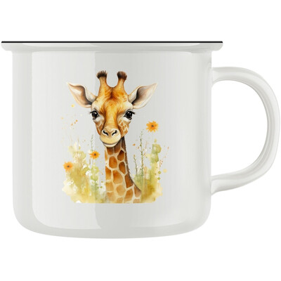 Keramický retro hrnek "Žirafa"