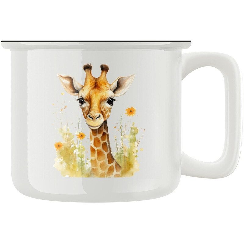 Keramický retro hrnek "Žirafa"