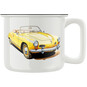 Keramický retro hrnek "Žluté auto"
