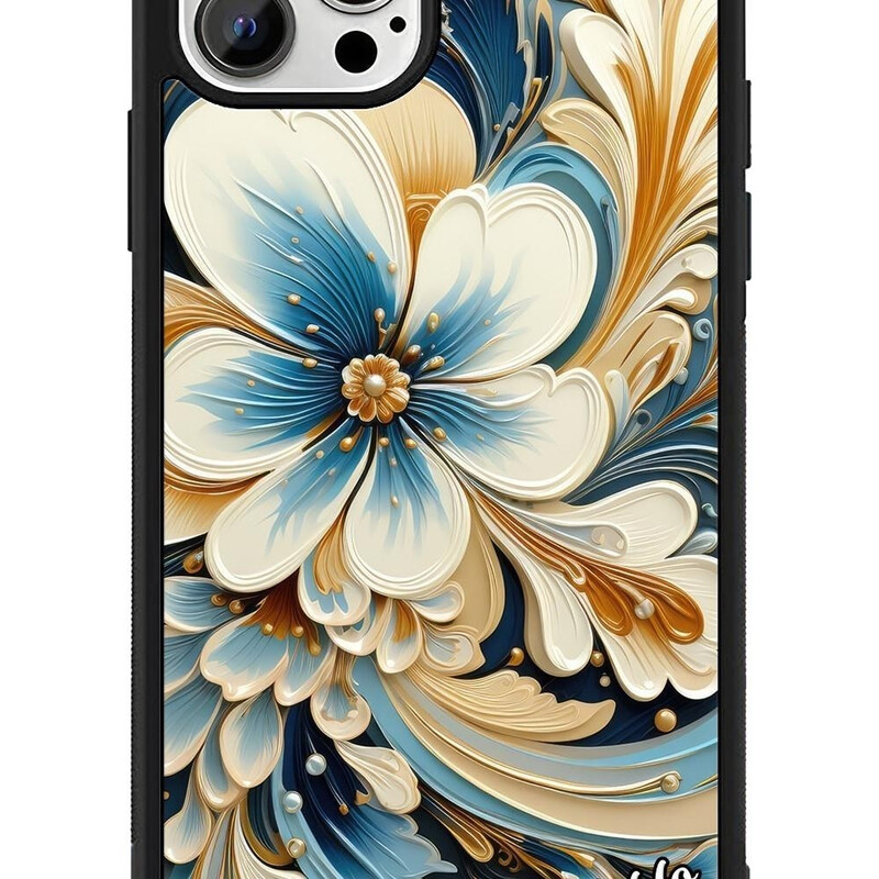 Kryt na iPhone "Zlaté květiny"