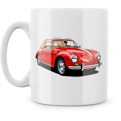 Hrnek "Červený kabriolet"