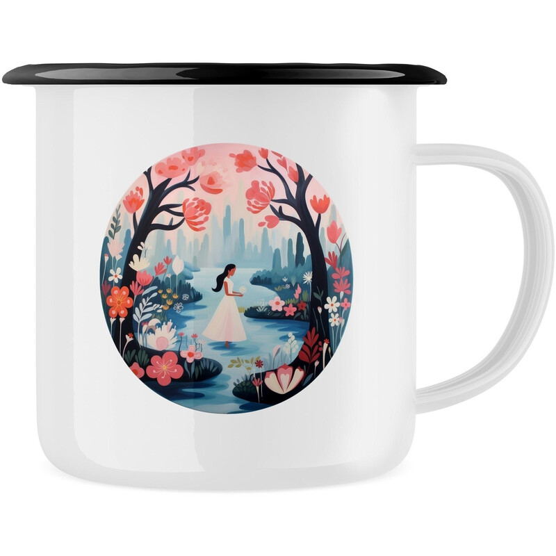 Plecháček "Květinová víla s dlouhými vlasy"