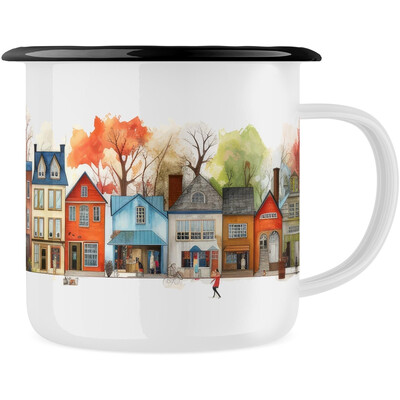 Plecháček "Městečko - naivní umění"