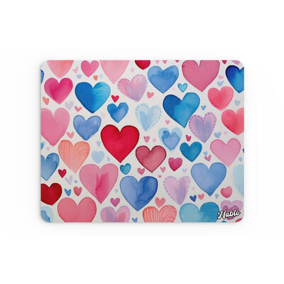 Podložka pod myš "Barevná srdíčka"