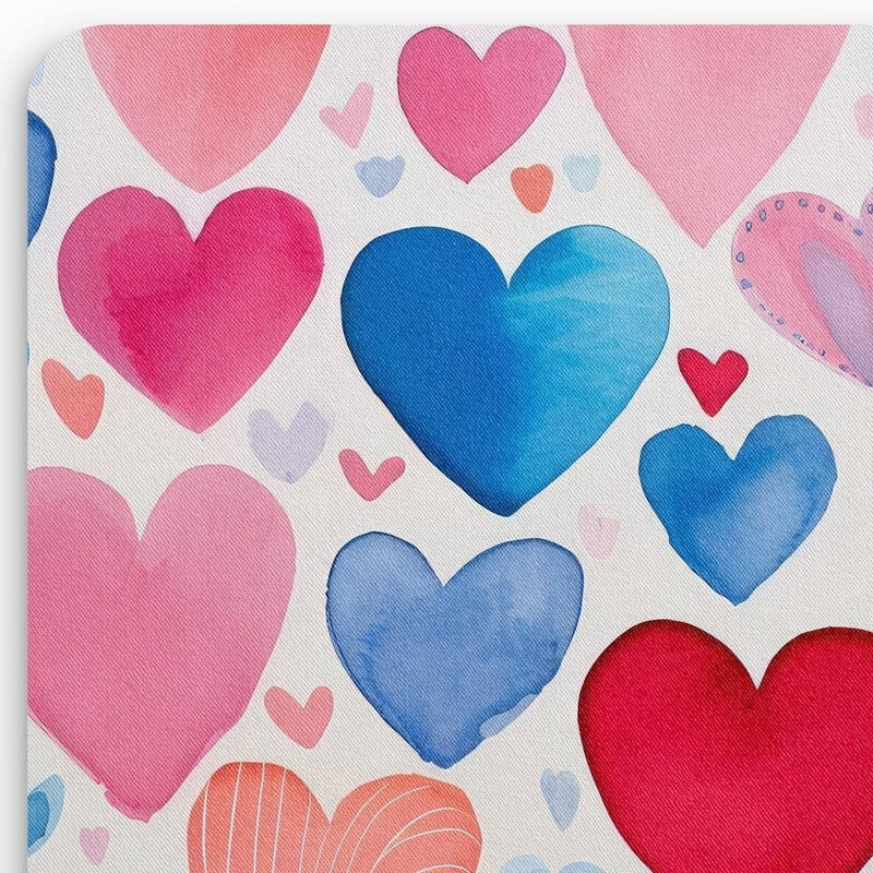 Podložka pod myš "Barevná srdíčka"