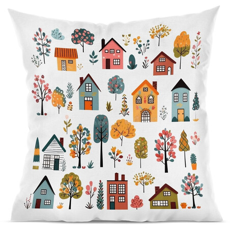 Polštář "Domky"