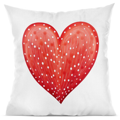 Polštář "Puntíkaté srdce"