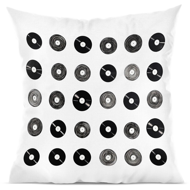 Polštář "Vinylové desky"