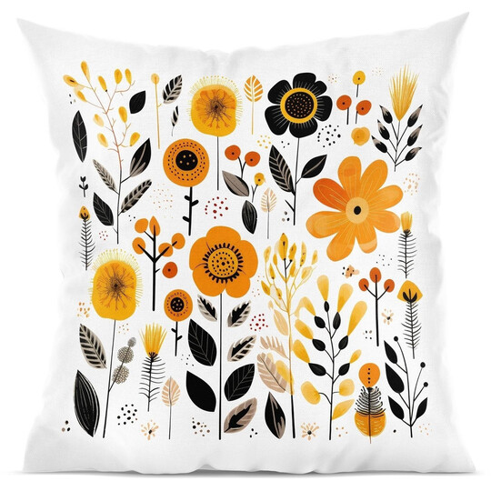 Polštář "Žluté kvítí"