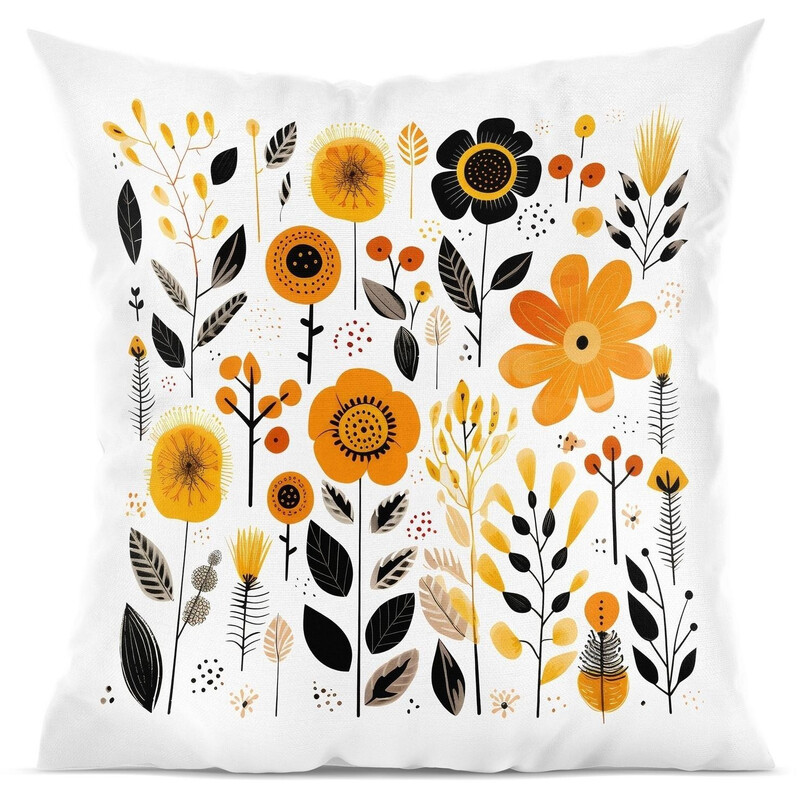 Polštář "Žluté kvítí"