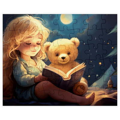 Puzzle "Večerní pohádka"