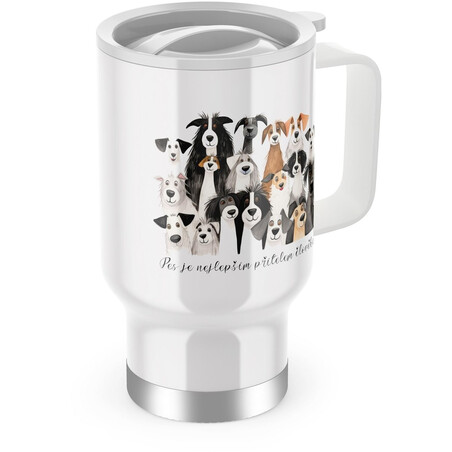 Termohrnek s uchem "Pes nejlepší přítel"