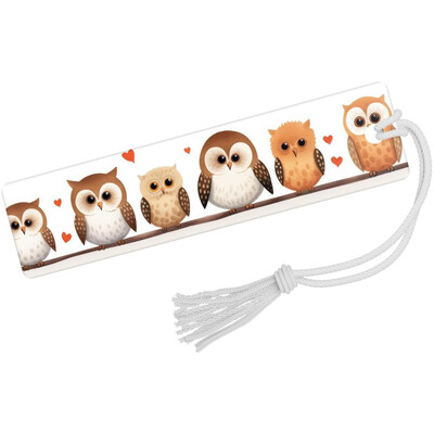 Záložka do knihy "Sovy"