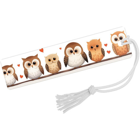 Záložka do knihy "Sovy"