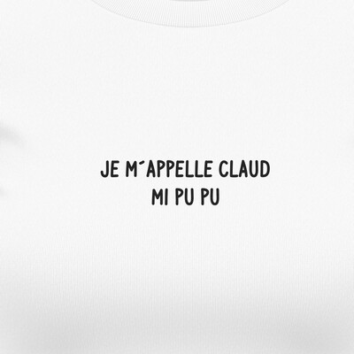 Dámská trička "Je m'appelle Claude"