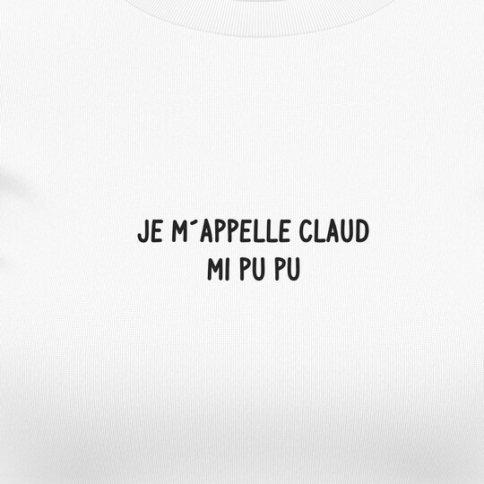 Dámská trička "Je m'appelle Claude"