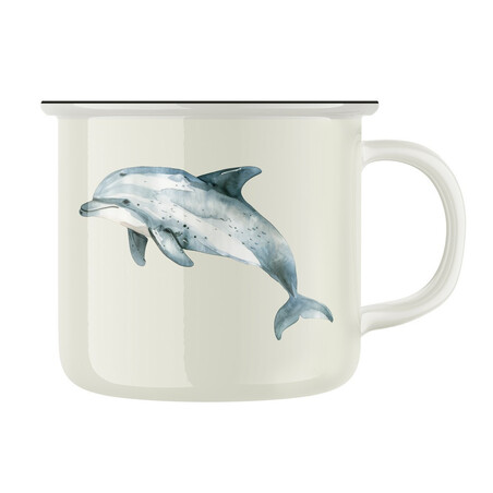 Keramický retro hrnek "Delfín"