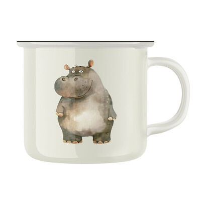 Keramický retro hrnek "Hroch"