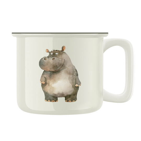 Keramický retro hrnek "Hroch"