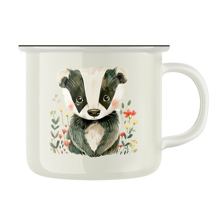 Keramický retro hrnek "Jezevec"