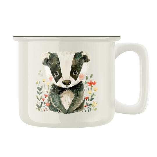 Keramický retro hrnek "Jezevec"