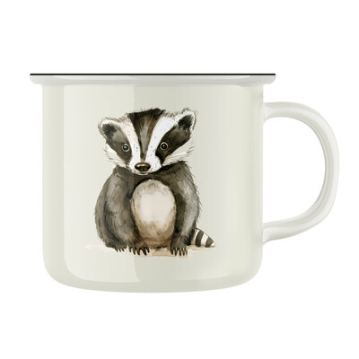 Keramický retro hrnek "Jezevec"