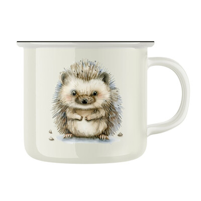 Keramický retro hrnek "Ježek"