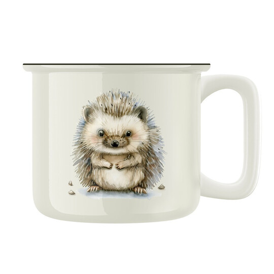 Keramický retro hrnek "Ježek"