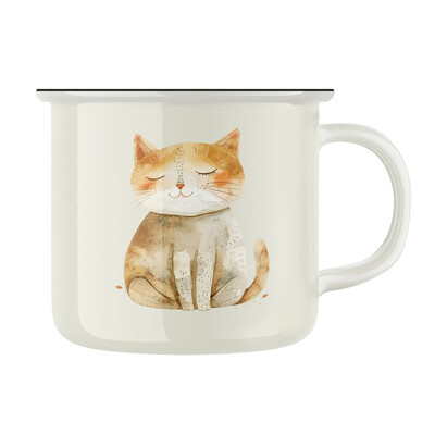 Keramický retro hrnek "Kočka"