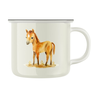 Keramický retro hrnek "Poník"